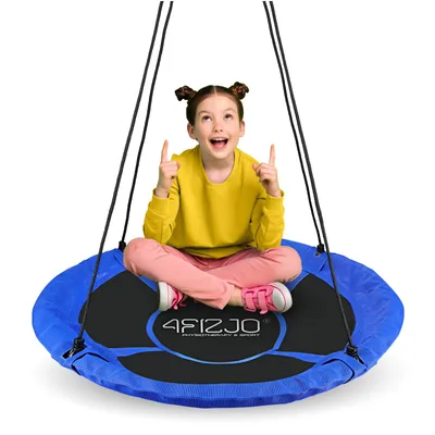 Obrázek produktu pro 4FIZJO Zahradní houpačka čapí hnízdo pro děti L, 100 cm, modrá