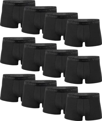 Produktbild von Vincenzo Rosso 12er Pack Boxershorts - Hipster M anthrazit
