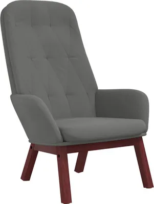 Zdjęcie produktu dla vidaXL Fotel Relax ciemnoszary aksamit