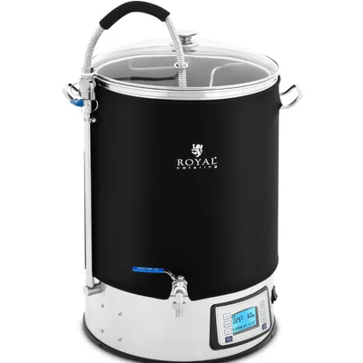 Obrázek produktu pro Expondo Royal Catering Varná konvice s izolací – 40 l – 2500 W – 10–100 °C – nerezová ocel – LCD displej – časovač