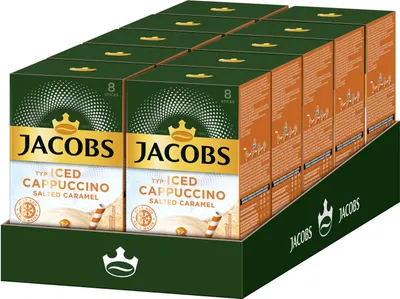 Produktbild von JACOBS löslicher Kaffee Typ Iced Cappuccino Salted Caramel 80 Getränke Sticks