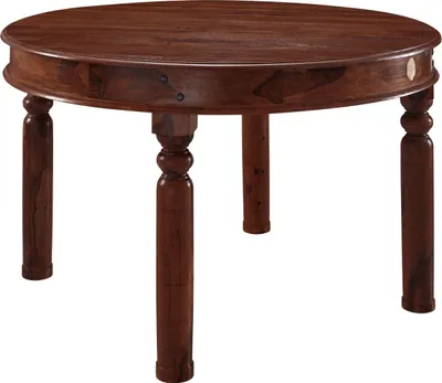 Produktbild von MASSIVMOEBEL24.DE Esstisch rund 100x100x76 Akazie lackiert OXFORD #331