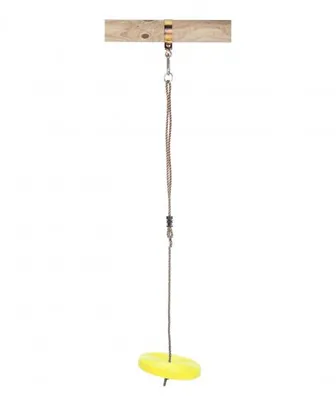 Image de balançoire à soucoupe 28 cm plastique jaune