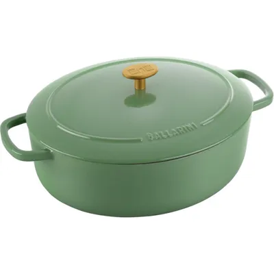 Immagine prodotto di BALLARINI BELLAMONTE Cast iron pot oval 4.5 ltr  green