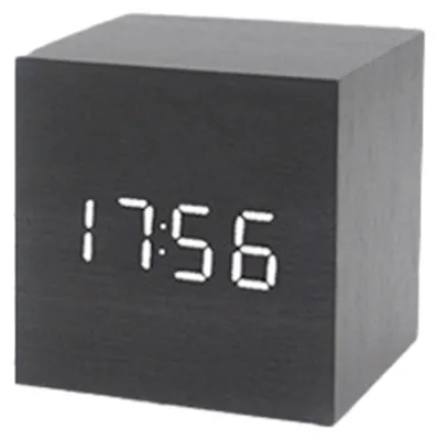 Produktbild von Digitaler Wecker Mit Doppelalarm, Holzgehäuse, LED-Anzeige, 1 Stück, Für Schlafzimmer Und Büro, KI-generiertes Bild