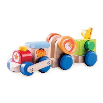 Image de Train Safari en bois Wonderworld