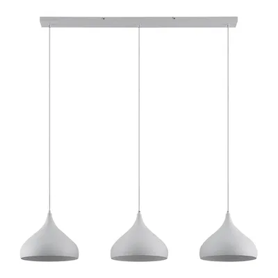 Produktbild von Lindby Pendelleuchte Elamira, weiß, Metall, 133 cm, 3-flg.