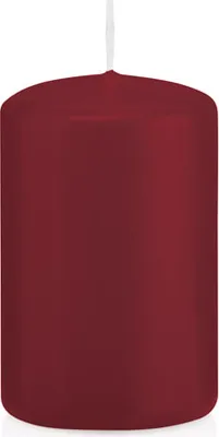 Produktbild von Wiedemann Stumpenkerzen Bordeaux Ø 50 x 80 mm, 4 Stück, 18 Brenndauer