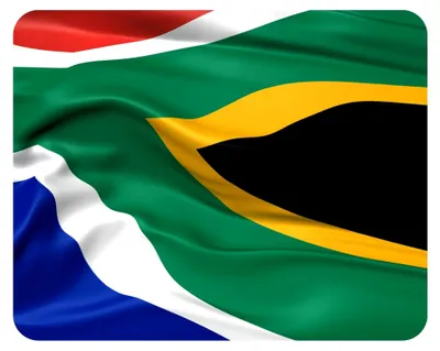 Produktbild von Mauspad mit der Flagge von Südafrika