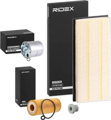 Produktbild von RIDEX Filterset Inspektionspaket Filtersatz passend für MERCEDES-BENZ A-Klasse (W169) B-Klasse (W245)