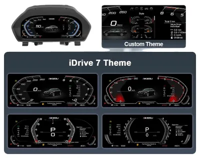 Obrázek produktu pro Digitální přístrojová deska, podpora CarPlay a Android Auto, navigace v reálném čase, standardní verze modelu F30