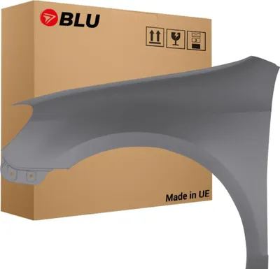 Zdjęcie produktu dla BLU Błotnik Premium pasujący do VW Volkswagen Golf VI 6 Hatchback LA7T Lewy Srebrny VereintGrau | 2008-2016 | Przedni Przód | Lakierowany | Gotowy do montażu | Ocynk