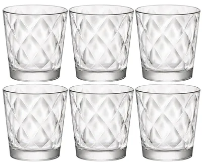 Produktbild von Bormioli Rocco Wasserglaser - 6x - 240 ml - gepragt - Saft/Wasserglas