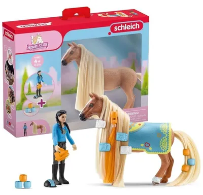 Obrázek produktu pro schleich HORSE CLUB Sofia’s Beauties 42585, Brushable hair, Horse with rider, Horses, 3 rok/roky, Vícebarevný