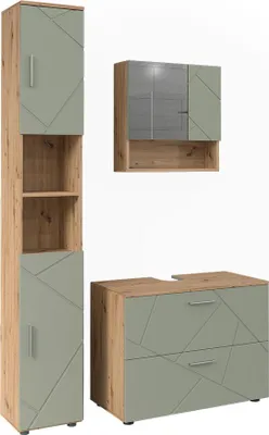 Immagine prodotto di Set di mobili da bagno Vicco Irma Verde salvia 3 parti, Model 59146