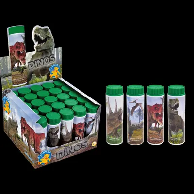 Produktbild von PUSTEFIX Klassik Dinos 42ml, ab 4 Jahren,