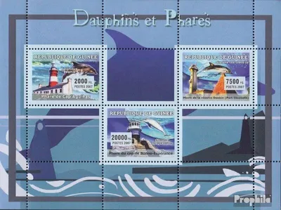 Produktbild von Briefmarken Guinea 2007 Mi 4686-4688 Kleinbogen (kompl. Ausgabe) postfrisch Delfine und Leuchttürme