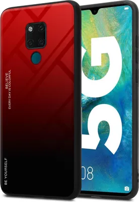 Produktbild von Cadorabo Hülle für Huawei MATE 20 Schutz Hülle in Schwarz Handyhülle TPU Etui Cover Case Tempered Glas