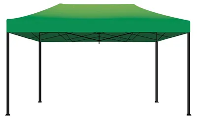 Zdjęcie produktu dla Namiot ogrodowy/altana Kebon 3x4,5 m, wodoodporny, składany, na targi i targi, kolor zielony