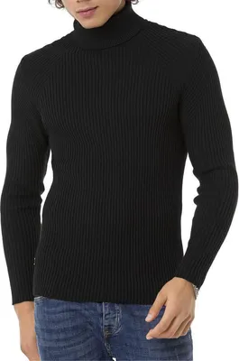 Produktbild von Red Bridge Herren Strickpullover Rollkragen Pullover Feinstrick