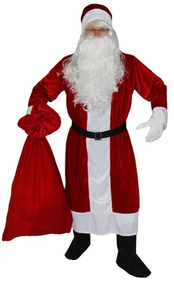 Produktbild von Premium Weihnachtsmann Mantel, 6-teilig, Größe:XXXL/XXXXL