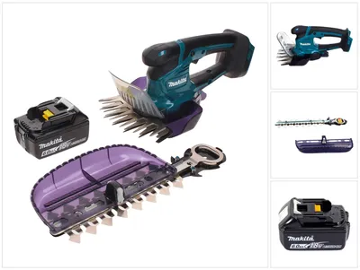 Produktbild von Makita DUM 604 G1X Akku Grasschere 18 V mit Gras- und Strauchscherblatt + 1x Akku 6,0 Ah - ohne Ladegerät