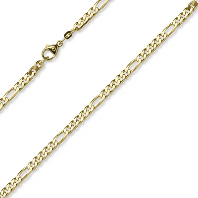 Produktbild von 4,5mm Collier diamantierte Figarokette aus 585 Gold Gelbgold Halsschmuck, 60cm