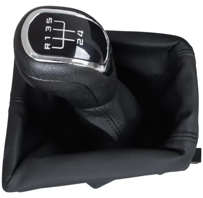 Image de Skoda Superb II 08-12 Pommeau de levier de vitesses + soufflet de levier de vitesses avec cadre 5 vitesses