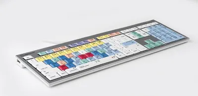 Immagine prodotto di Logickeyboard ALBA Tastatur USB AERTY Französisch Silber (LKB-CBASE-CWMU-FR)
