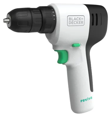 Produktbild von Akku-Bohrschrauber reviva, 12Volt (weiß/schwarz, integrierter Li-Ion-Akku 1,5Ah)