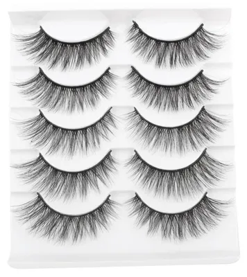 Produktbild von Künstliche Wimpern Cateye 5 Paare 3D Faux Mink Leicht Wiederverwendbar