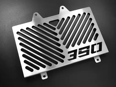 Obrázek produktu pro Kryt chladiče ZIEGER kompatibilní s KTM 390 Duke Design Logo stříbrný