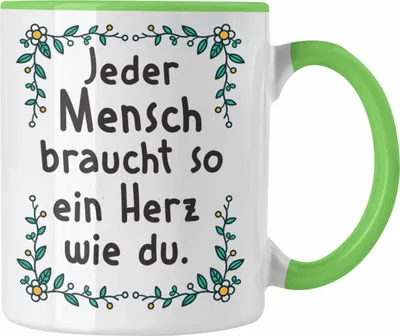 Produktbild von Trendation - Danke Tasse Geschenk Erzieherin Tasse Lustig Dankeschön Pflegerin Kaffeetasse Spruch (Grün)