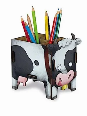 Image de Werkhaus Vierbeiner, boîte à crayons « Vache »