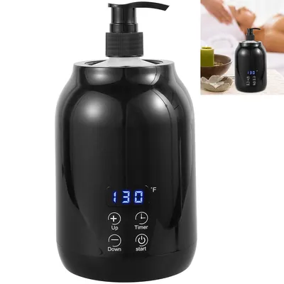 Produktbild von Creme Lotion-Wärmer,Massage Oil Warmer,2 Spendern,Einstellbare Temperatur 30-65 Grad,für den Heim- und professionellen Gebrauch