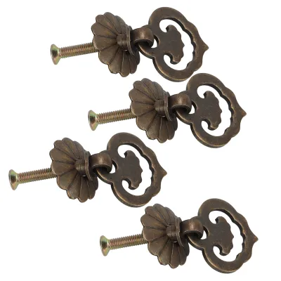 Image de Poignées d'armoires antiques,Boutons de tiroirs,tirettes de tiroirs vintage,poignées d'armoires en laiton