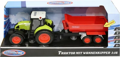 Produktbild von Speedzone Traktor Spielzeug mit Anhänger, Licht und Sound
