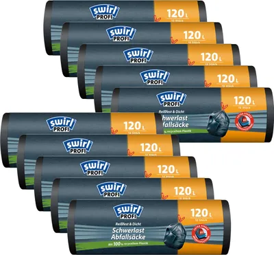 Produktbild von Swirl Schwerlast Säcke 120L 12 stk./ Rolle (10er Pck)