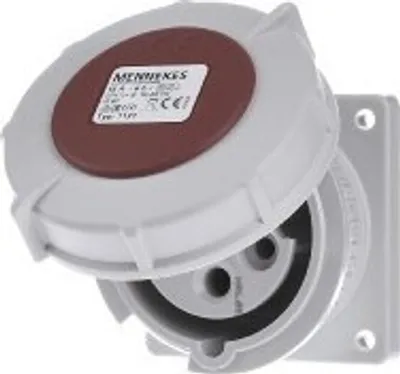 Produktbild von Mennekes CEE-ANBAUSTECKDOSE 400V-5X16A (1131 GERADE IP67)
