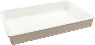 Produktbild von Teig- und Pizzaballenbehälter 60x40 x7,5 cm in Weiß aus Polypropylen Stapelba