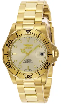 Immagine prodotto di Invicta Pro Diver 9618 Orologio da uomo - Movimento automatico - Acciaio inossidabile con quadrante dorato - 40 mm