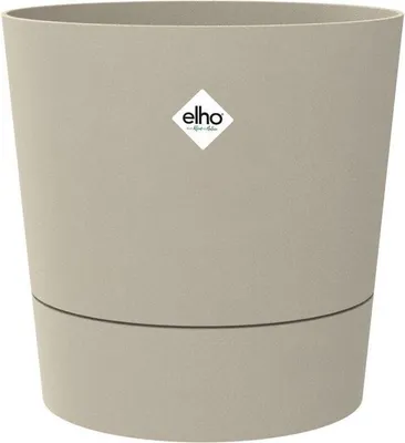 Immagine prodotto di Vaso da fiori rotondo Elho Foss Autour, Ø 43 x H 43 cm, 39 L, Beige, Esterno