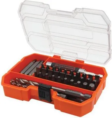 Produktbild von Black & Decker A7234-XJ, 12 Stück(e), Sechskant (imperial), Phillips, Pozidriv, 45 Stück(e)
