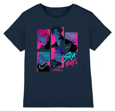 Produktbild von K-Pop Demon Hunters - T-Shirt für Kinder TV42983 (128) (Marine)