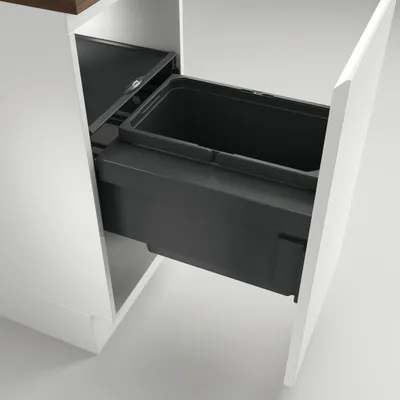 Produktbild von NABER 8012310 Abfallsorter 22 Liter COX® BASE 360 S/400-1 anthrazit, H 360 mm