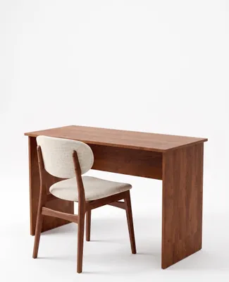 Produktbild von Schreibtisch 90 cm - Modernes Computer Schreibtisch Weiß - Großer Arbeitstisch für Home Office, Kinderzimmer, Studenten - Stabiler PC Tisch, platzsparend 90x75x51 (Erle), KI-generiertes Bild