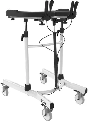 Produktbild von FabaCare Premium Gehhilfe Alumium Gehtrainer Bison, höhenverstellbar, Laufhilfe bis 150 kg, Lauflernhilfe, mit Spezialversiegelung