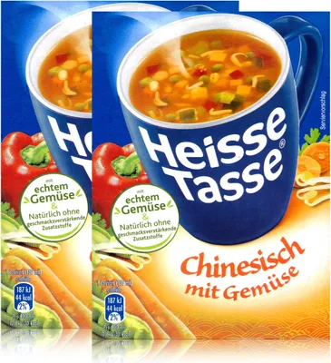 Produktbild von Heisse Tasse Chinesisch mit Gemüse 3 Beutel á 11,3g (2er Pack)