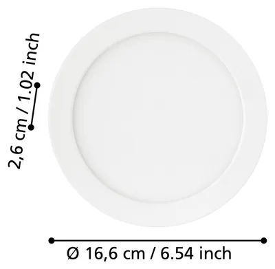 Zdjęcie produktu dla Wpuszczany panel LED 1200 lumenów Ø 16,5 cm IP44