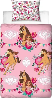 Immagine prodotto di Spirit - Biancheria da letto "Fiesta", reversibile TC948 (letto singolo) (rosa/colore)